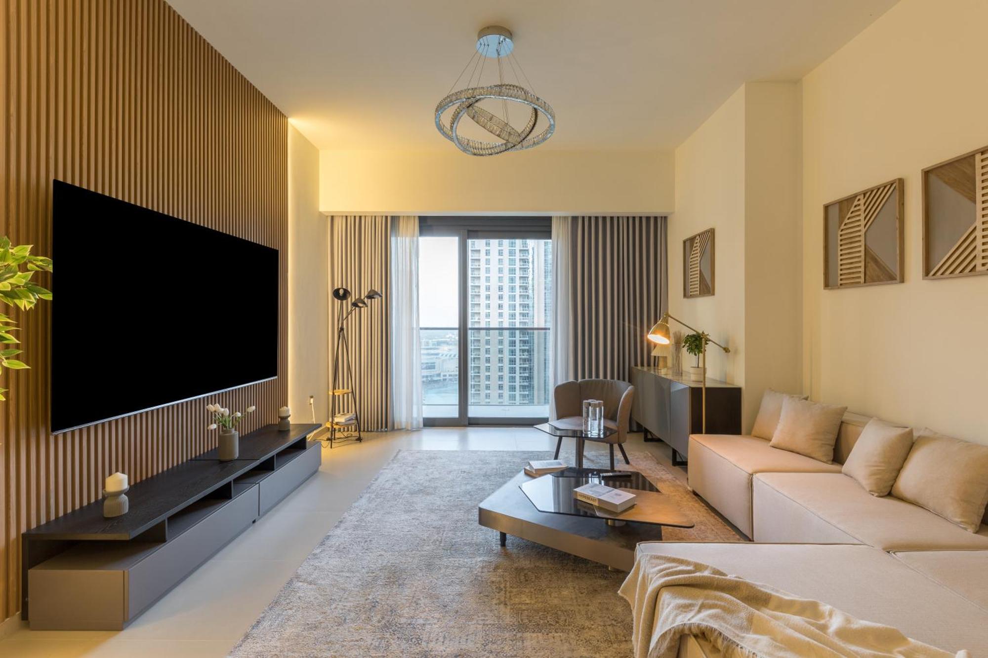 Spacious 3Br Plus Maids Burj Khalifa View Dubai Bagian luar foto